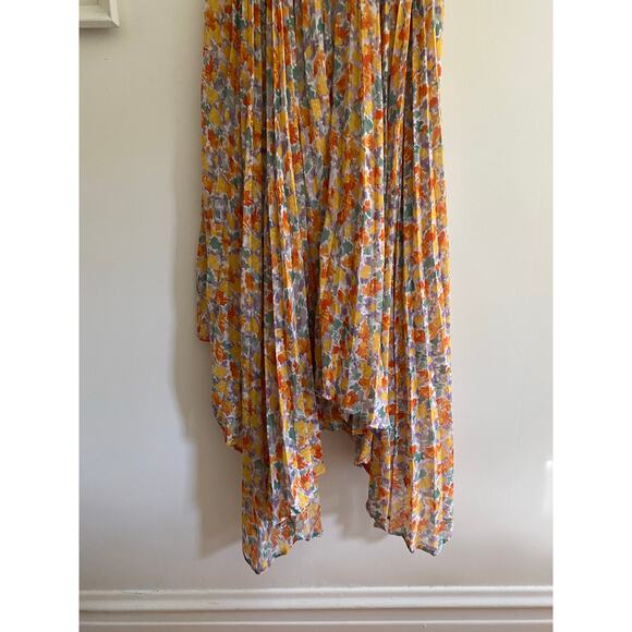 ENDLESS ROSE Pleated Waterfall Multi Maxi Dress Size XS - Picture 7 of 10
